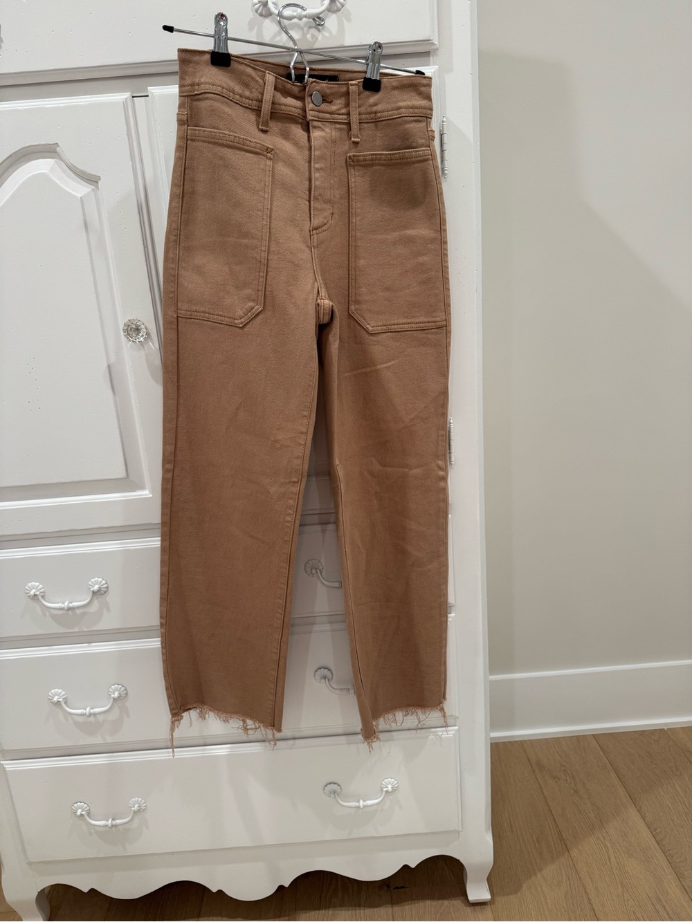 Just Black Straight Leg Jeans in Brown